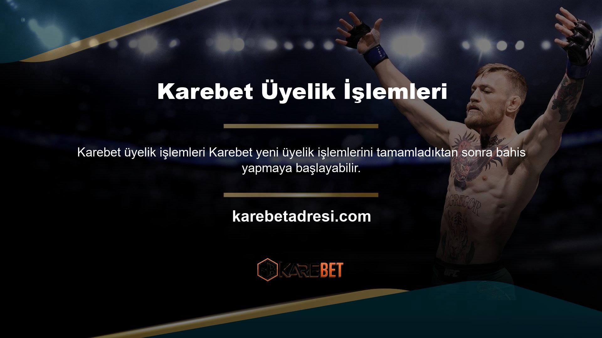 Karebet Üyelik Sitesi